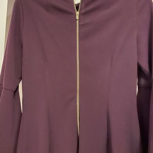 Purple flare sleeve Calvin Klein dress NWT